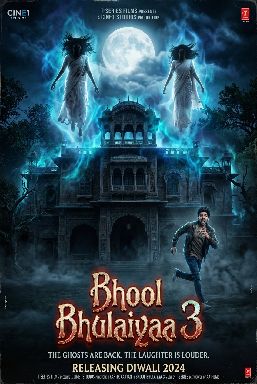 Bhool Bhulaiyaa 3 (2024) Movie Review – Kartik Aaryan, Two Queens, One Unforgettable Twist