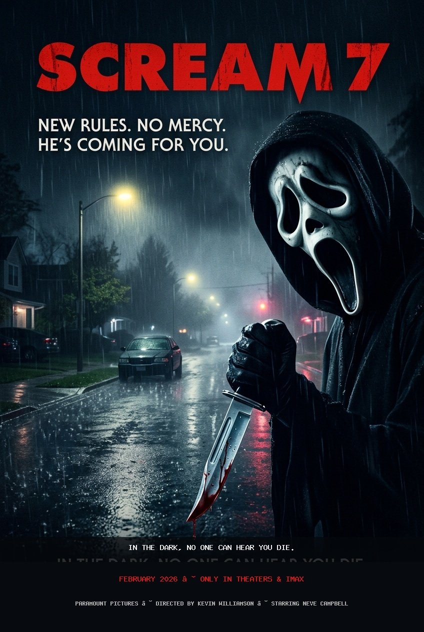 Scream 7 (2026) Movie Review & News – Neve Campbell and Kevin Williamson Reunite in $195M Slasher Masterpiece